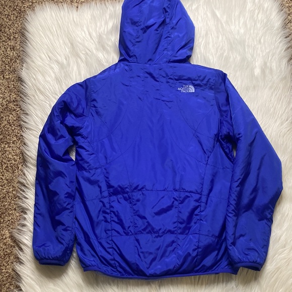 The North Face sz. 14/16 reversible fleece hooded jacket.l - Picture 12 of 12